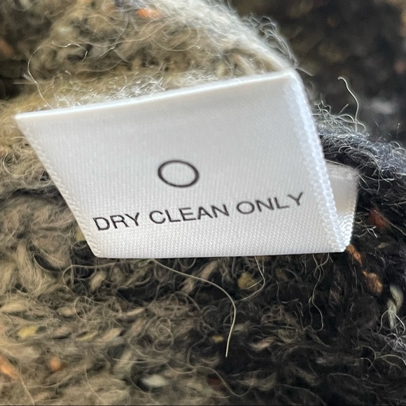 Michael Stars Alpaca Blend Black and Tan Ombre Hooded Zip-Up Sweater Size XS - Picture 8 of 11